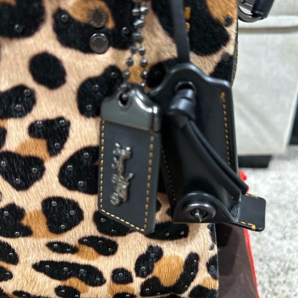 Coach Rogue 25 Leopard with embellishment- style 32872 - Picture 4 of 16